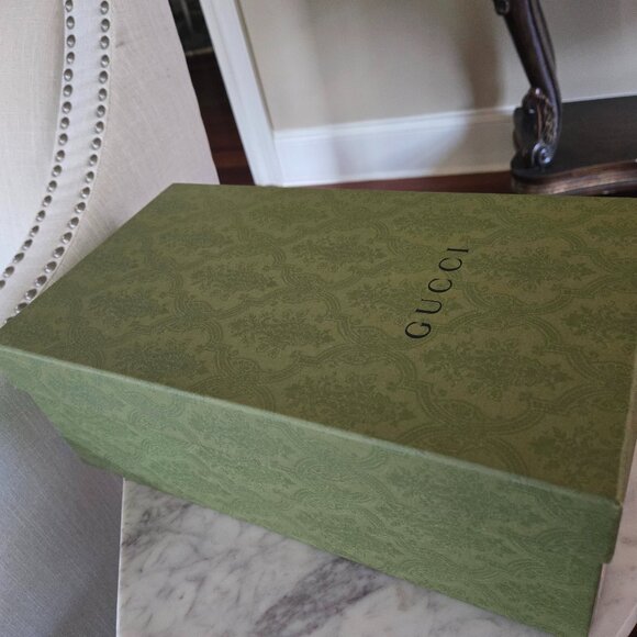 GUCCI NAPPA SILK GG LEATHER SNEAKER - SIZE 8 - Picture 2 of 12